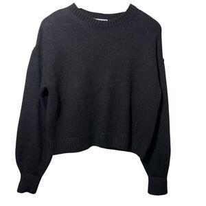 Splendid Black Knit Sweater Women's Small | Chunky Cozy‎ Grunge Minimalist